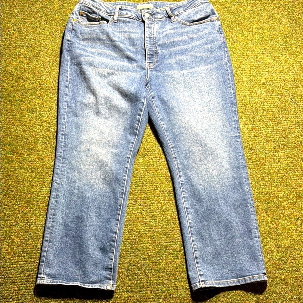 Warp + Weft ASE Aspen Stretch Cropped Straight Denim